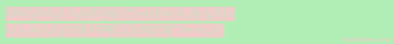 High In love Hollow Inverse Font – Pink Fonts on Green Background