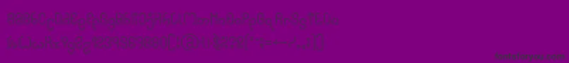 High In love Hollow-fontti – mustat fontit violetilla taustalla