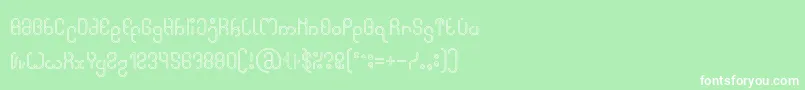High In love Hollow Font – White Fonts on Green Background