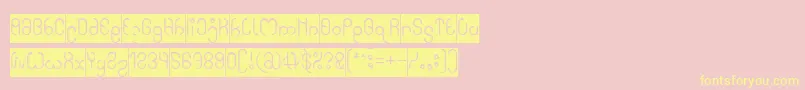 High In love Inverse Font – Yellow Fonts on Pink Background