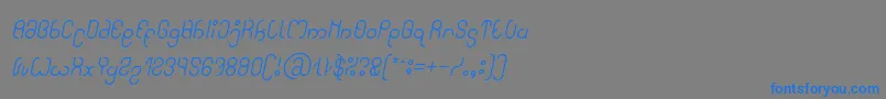 Lisätietoja High In love Italic-fontista High In love Italic-fontti – siniset fontit harmaalla taustalla