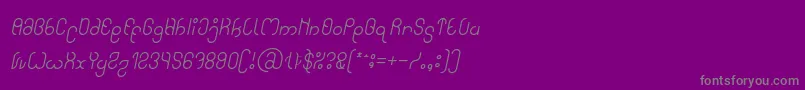 High In love Italic Font – Gray Fonts on Purple Background