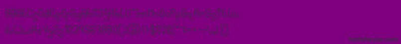 High In love-fontti – mustat fontit violetilla taustalla