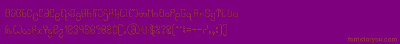 High In love-fontti – ruskeat fontit violetilla taustalla