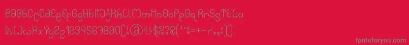 High In love Font – Gray Fonts on Red Background