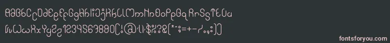 Шрифт High In love – розовые шрифты на чёрном фоне