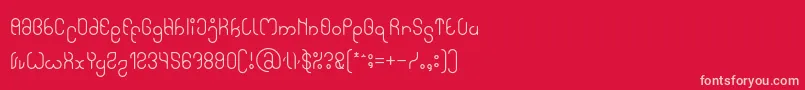 High In love Font – Pink Fonts on Red Background