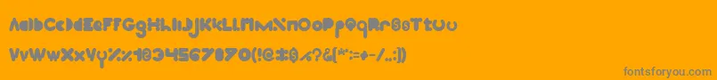 フォントHigh Logic Bold – オレンジの背景に灰色の文字