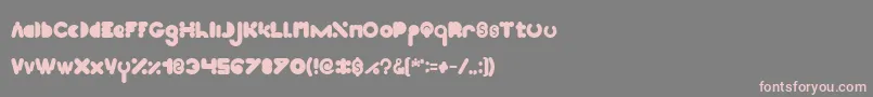 High Logic Bold Font – Pink Fonts on Gray Background