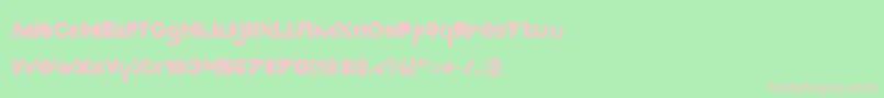 High Logic Bold Font – Pink Fonts on Green Background
