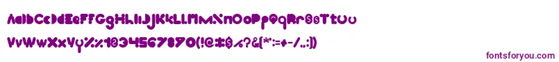 High Logic Bold-fontti – violetit fontit valkoisella taustalla