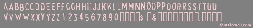 CheapskateFill Font – Pink Fonts on Gray Background