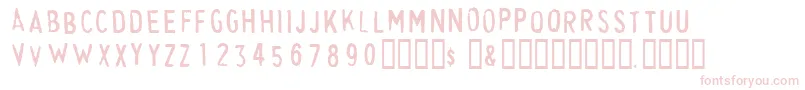 CheapskateFill Font – Pink Fonts on White Background