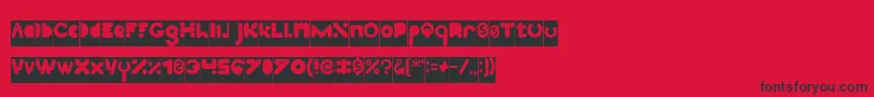 High Logic Inverse Font – Black Fonts on Red Background