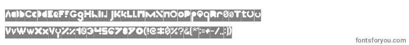 フォントHigh Logic Inverse – 灰色のフォント