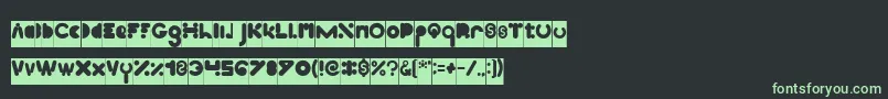 Fonte High Logic Inverse – fontes verdes em um fundo preto