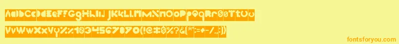 High Logic Inverse Font – Orange Fonts on Yellow Background