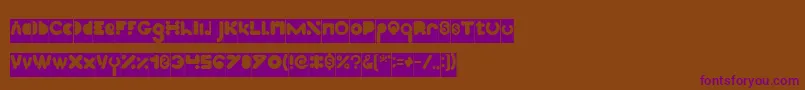 High Logic Inverse Font – Purple Fonts on Brown Background