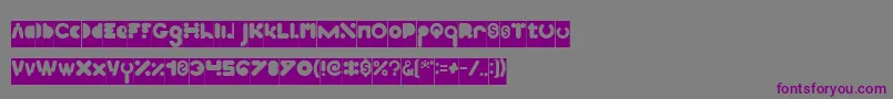 Fonte High Logic Inverse – fontes roxas em um fundo cinza