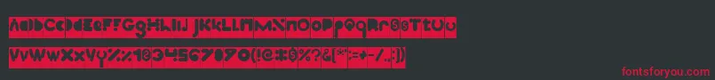 High Logic Inverse Font – Red Fonts on Black Background