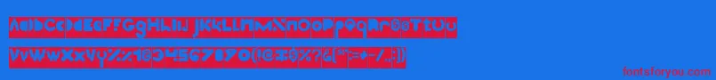 High Logic Inverse Font – Red Fonts on Blue Background