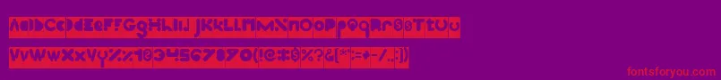 High Logic Inverse Font – Red Fonts on Purple Background