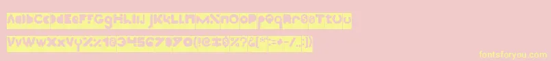 High Logic Inverse Font – Yellow Fonts on Pink Background