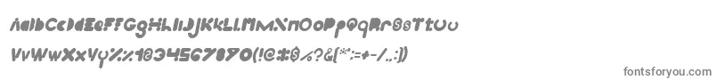 フォントHigh Logic Italic – 白い背景に灰色の文字