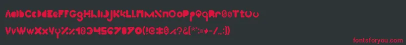 High Logic Light Font – Red Fonts on Black Background