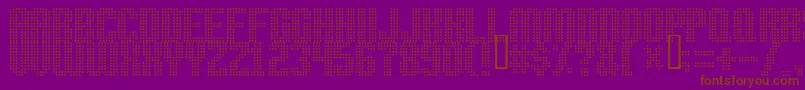 High Speed Font – Brown Fonts on Purple Background