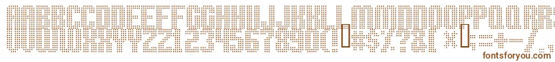 High Speed Font – Brown Fonts on White Background