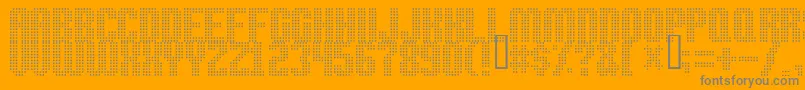 High Speed Font – Gray Fonts on Orange Background