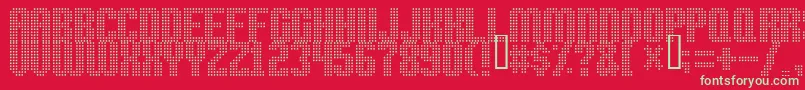 High Speed Font – Green Fonts on Red Background