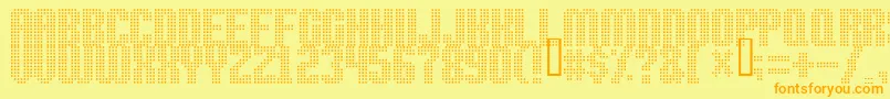 High Speed Font – Orange Fonts on Yellow Background