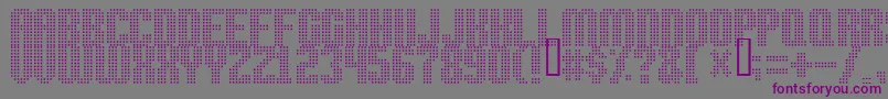 High Speed Font – Purple Fonts on Gray Background