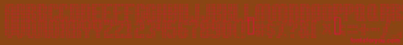 High Speed Font – Red Fonts on Brown Background