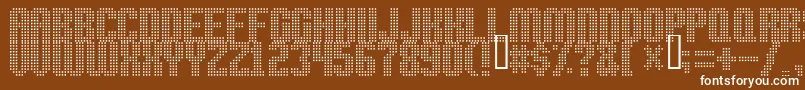 Шрифт High Speed – белые шрифты на коричневом фоне