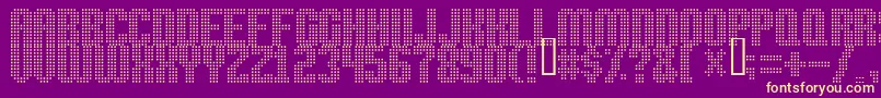 High Speed Font – Yellow Fonts on Purple Background