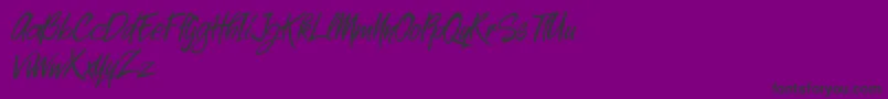 High Sylvester Italic Font – Black Fonts on Purple Background