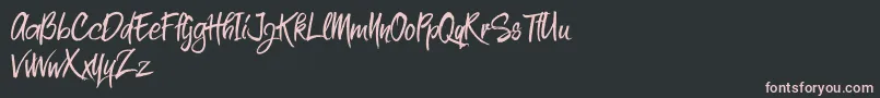 High Sylvester Font – Pink Fonts on Black Background