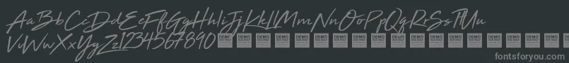 fuente High Tide   Demo – Fuentes Grises Sobre Fondo Negro