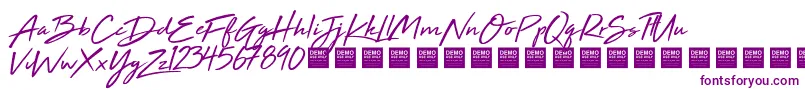 High Tide   Demo-Schriftart – Violette Schriften