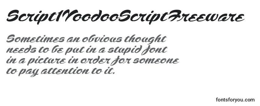Czcionka Script1VoodooScriptFreeware