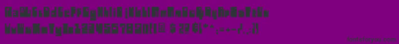 フォントHIGHBOOT – 紫の背景に黒い文字