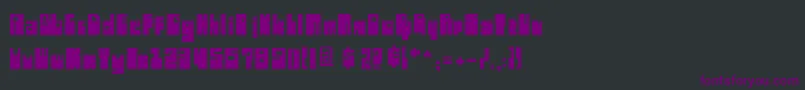 Шрифт HIGHBOOT – фиолетовые шрифты на чёрном фоне
