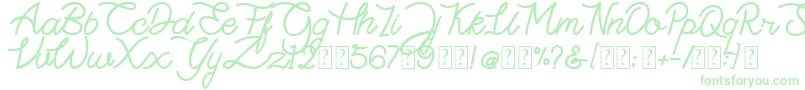 Highday Script DEMO Font – Green Fonts on White Background