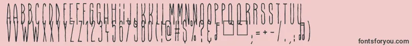 Higher Than High Font – Black Fonts on Pink Background