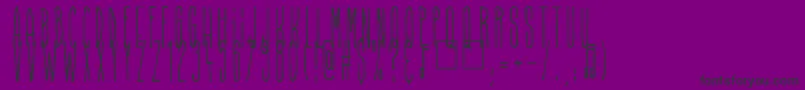 Higher Than High Font – Black Fonts on Purple Background