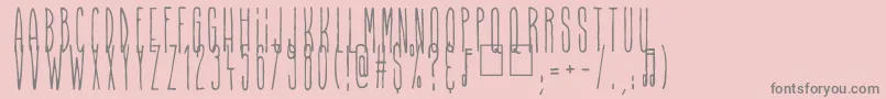 Higher Than High-Schriftart – Graue Schriften auf rosa Hintergrund
