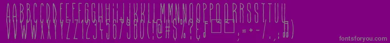 Higher Than High Font – Gray Fonts on Purple Background
